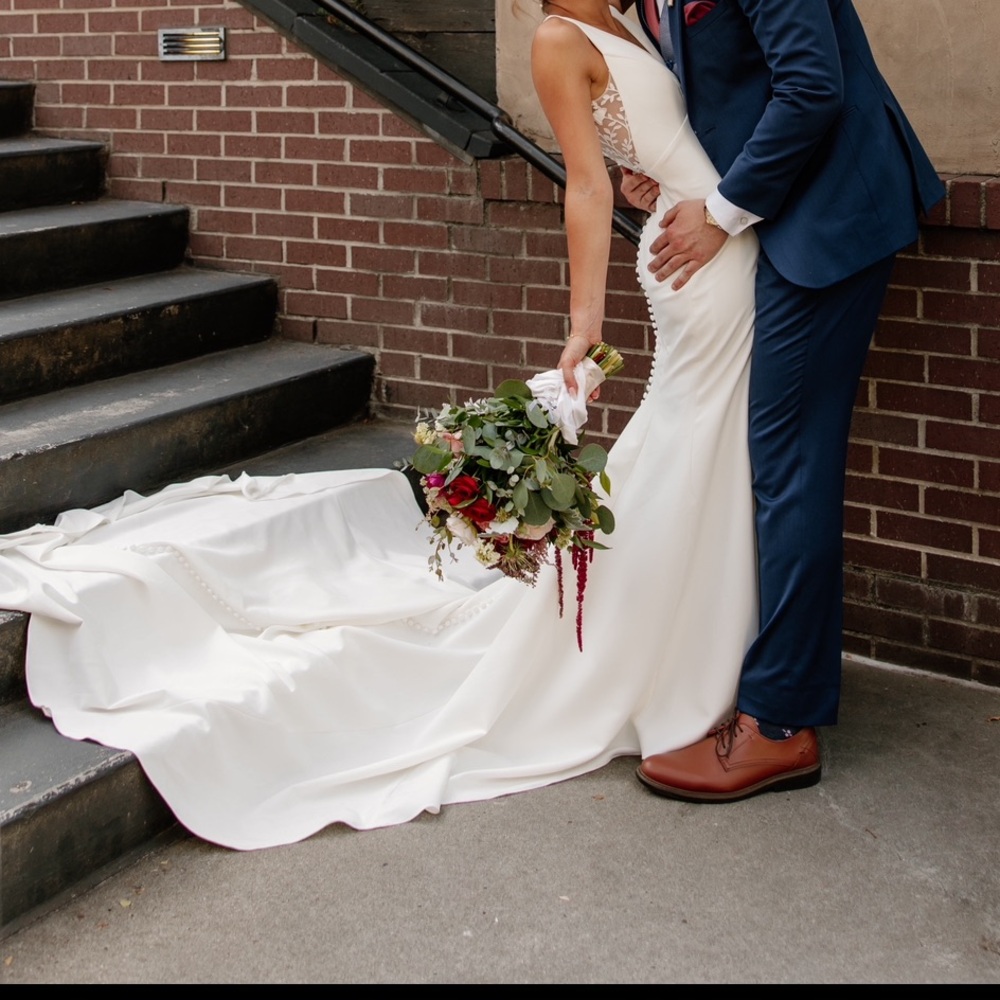 Jenny Yoo Monroe with Appliqué wedding dress
